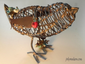 Embellished Wire Bird