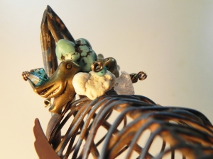 Embellished Wire Bird