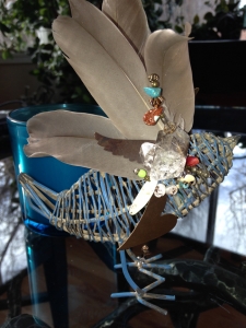 Embellished Wire Bird II 